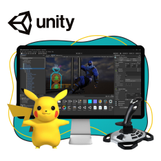 Мир игр на Unity 2D на популярном движке + AI-помощники - КИБЕРшкола программирования для детей, компьютерные курсы для школьников, начинающих и подростков - KIBERone г. Нижний Тагил